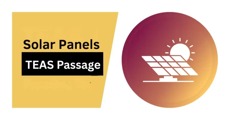 Solar Panels TEAS Passage